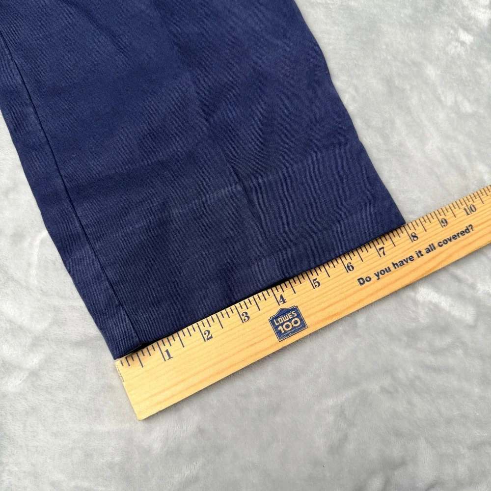 Tommy Bahama 36 (Actual 38x32) Blue Lyocell Linen Blend Flat Front Chino Pants